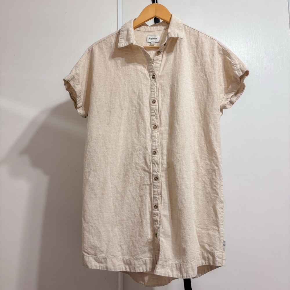 Rhythm. Classic Linen Shirt size xs